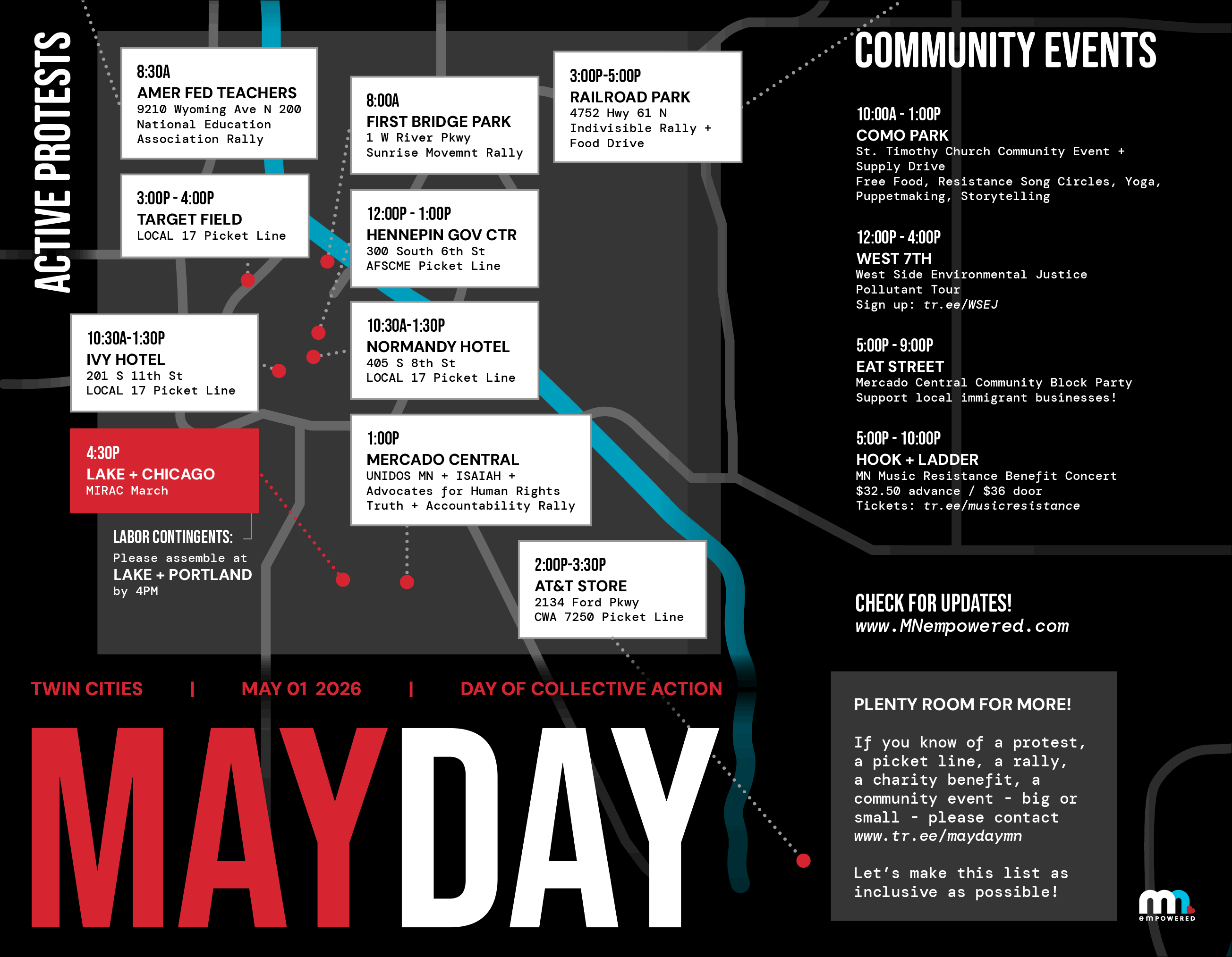 MNempowered | MayDay MN 2026 | Twin Cities Event Map